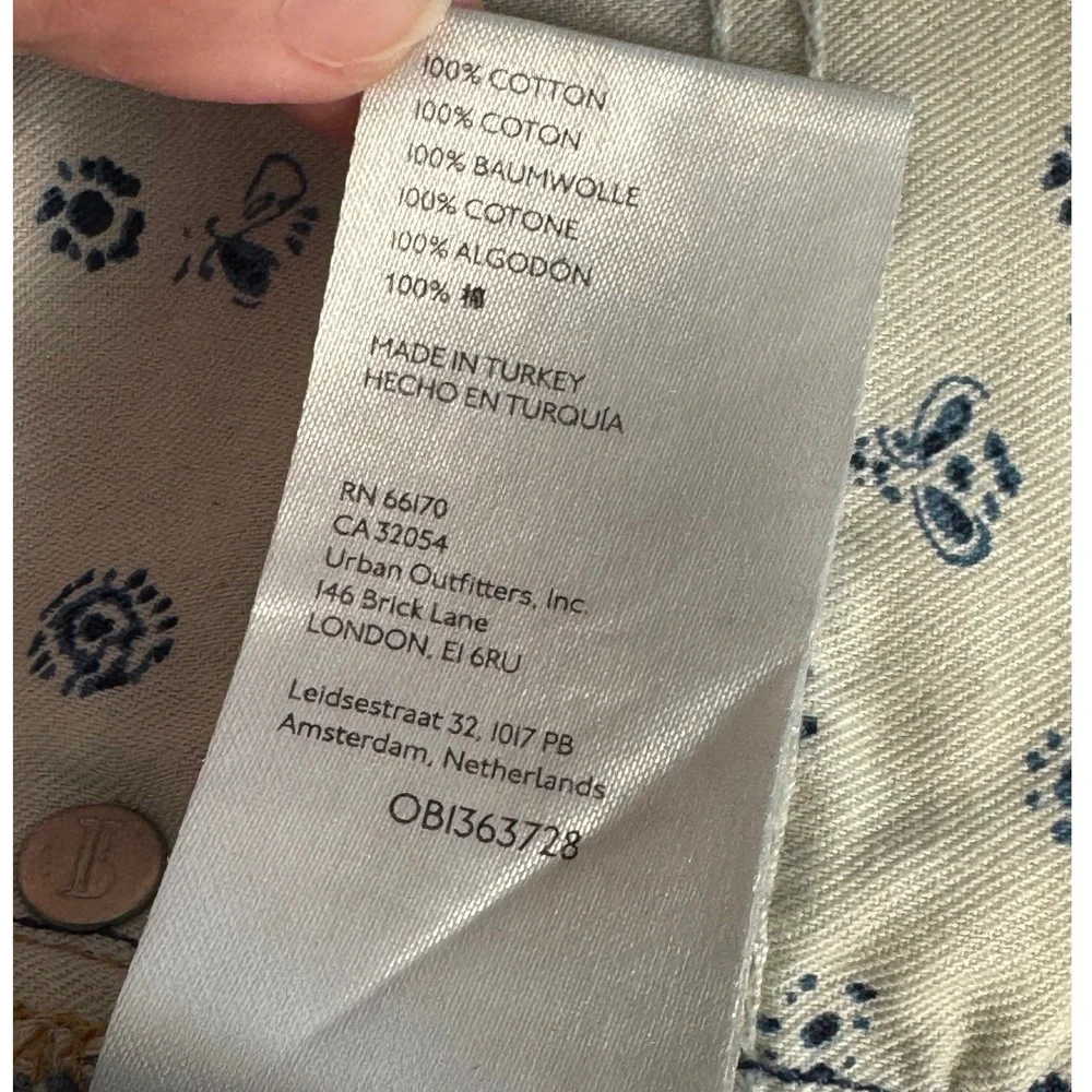 Pilcro The Breaker Relaxed Jeans Blue Sz 27 High Rise Barrel Denim
